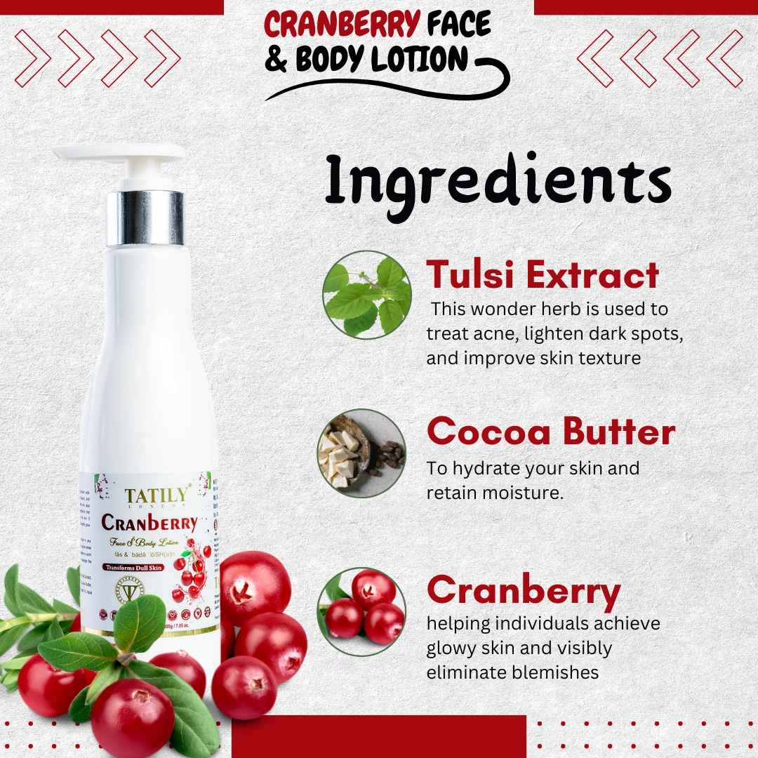 cranberry Body Lotion Ingredients