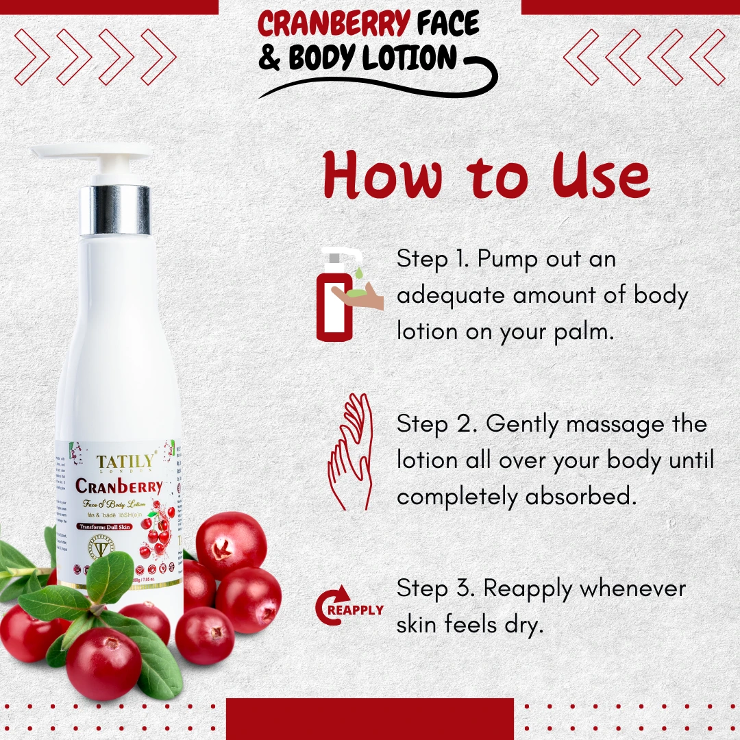 How to use cranberry Body Lotion