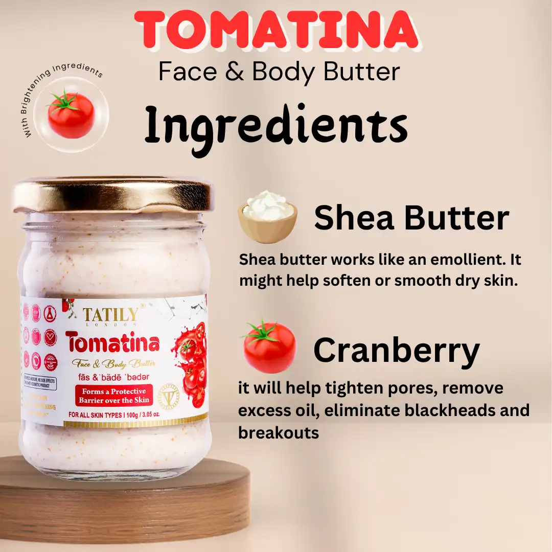 Tomatina body butter Ingredients