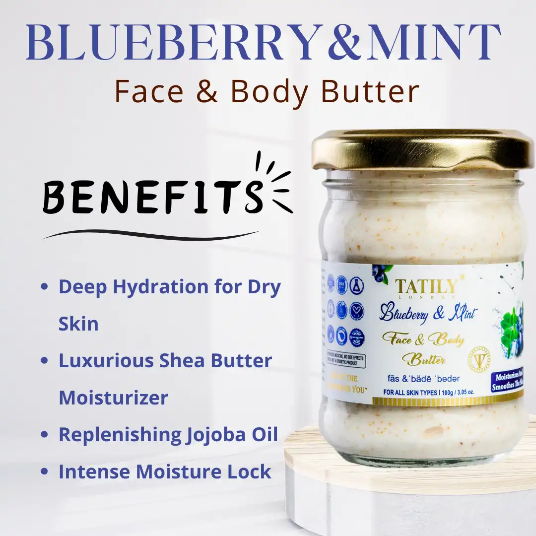 blueberry & Mint body butter benefits