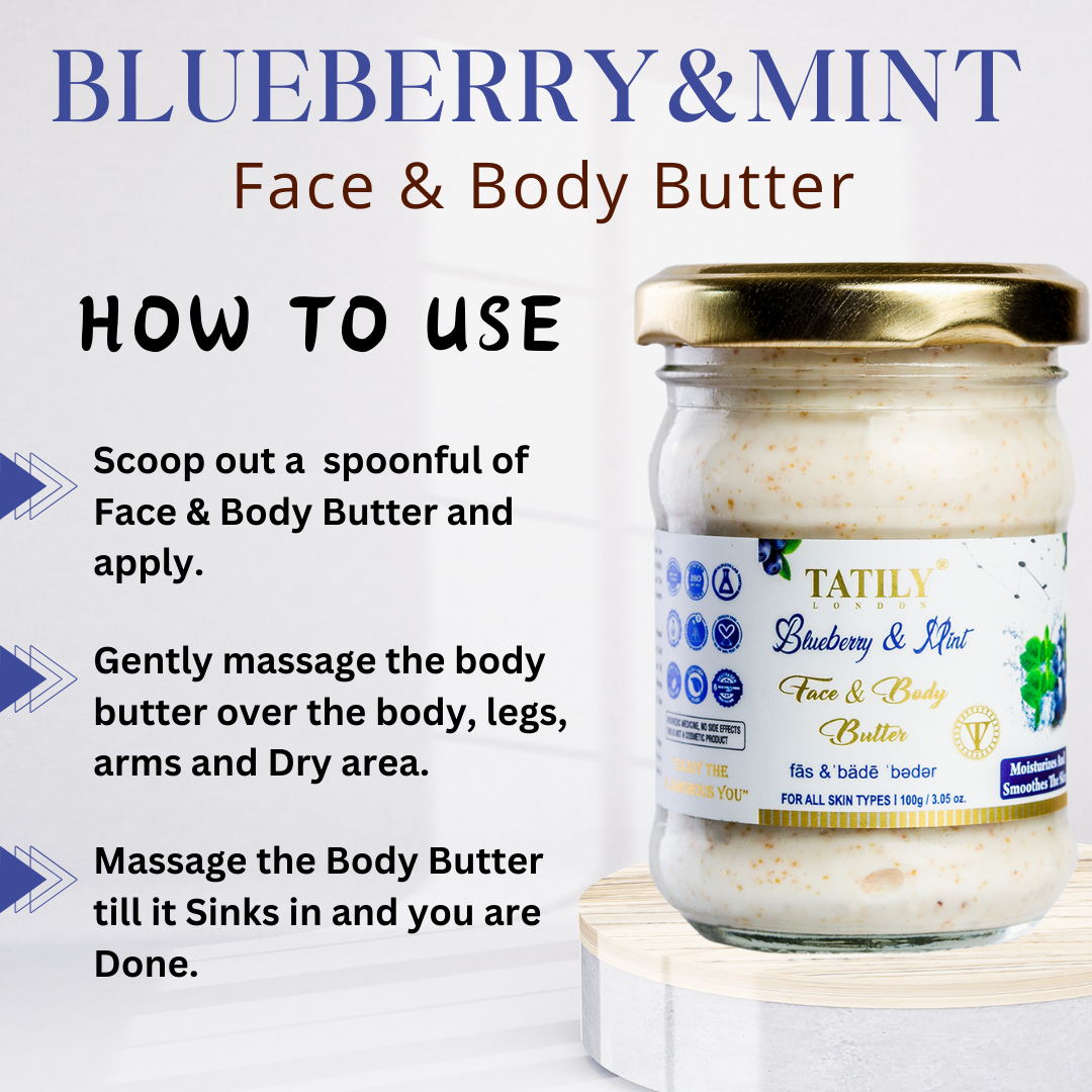 How to use blueberry & Mint body butter