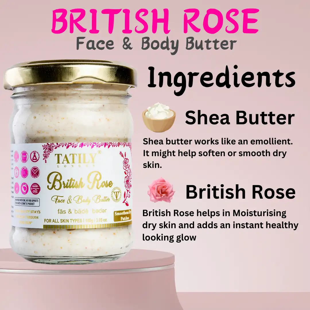 British rose body butter ingredients