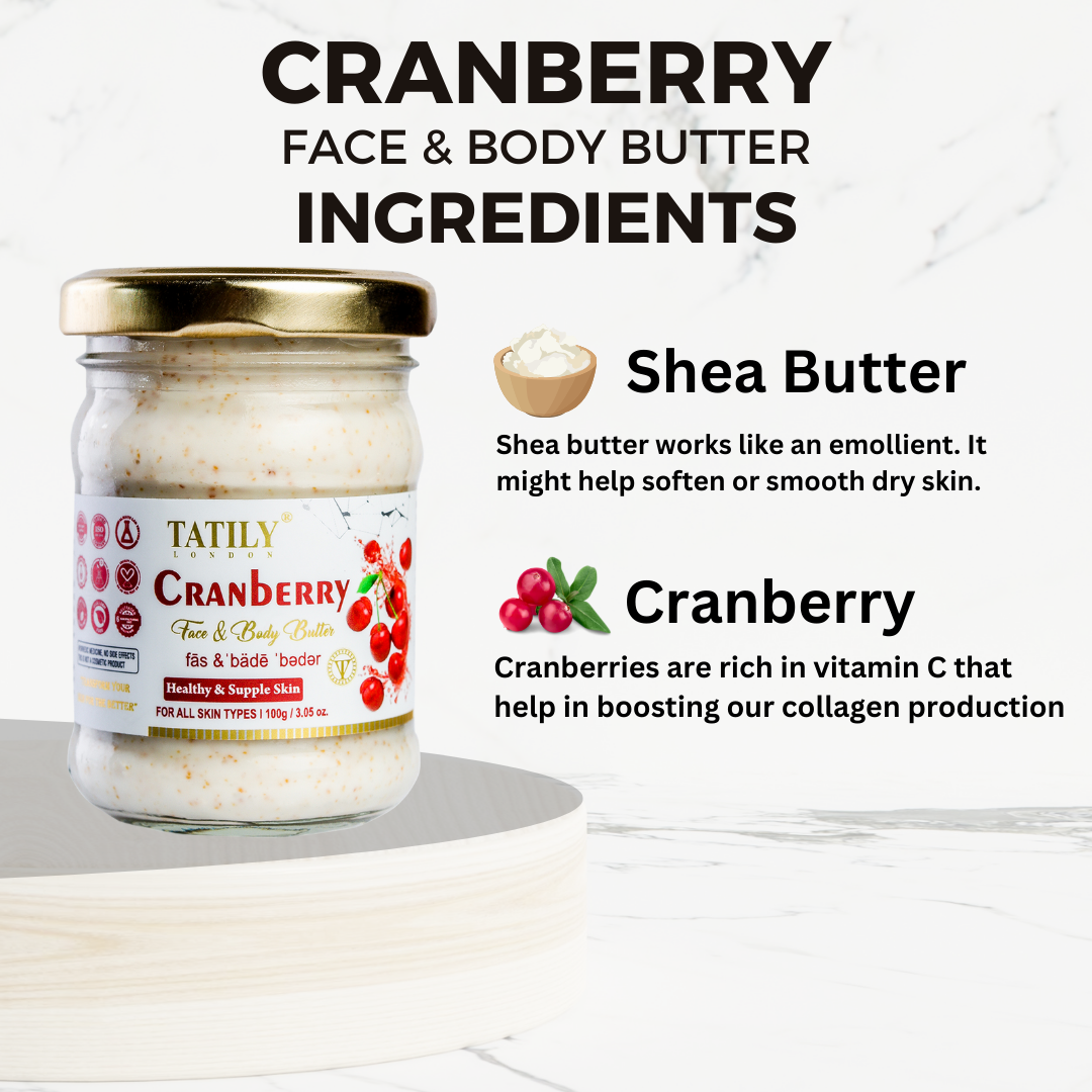 Cranberry body butter Ingredients