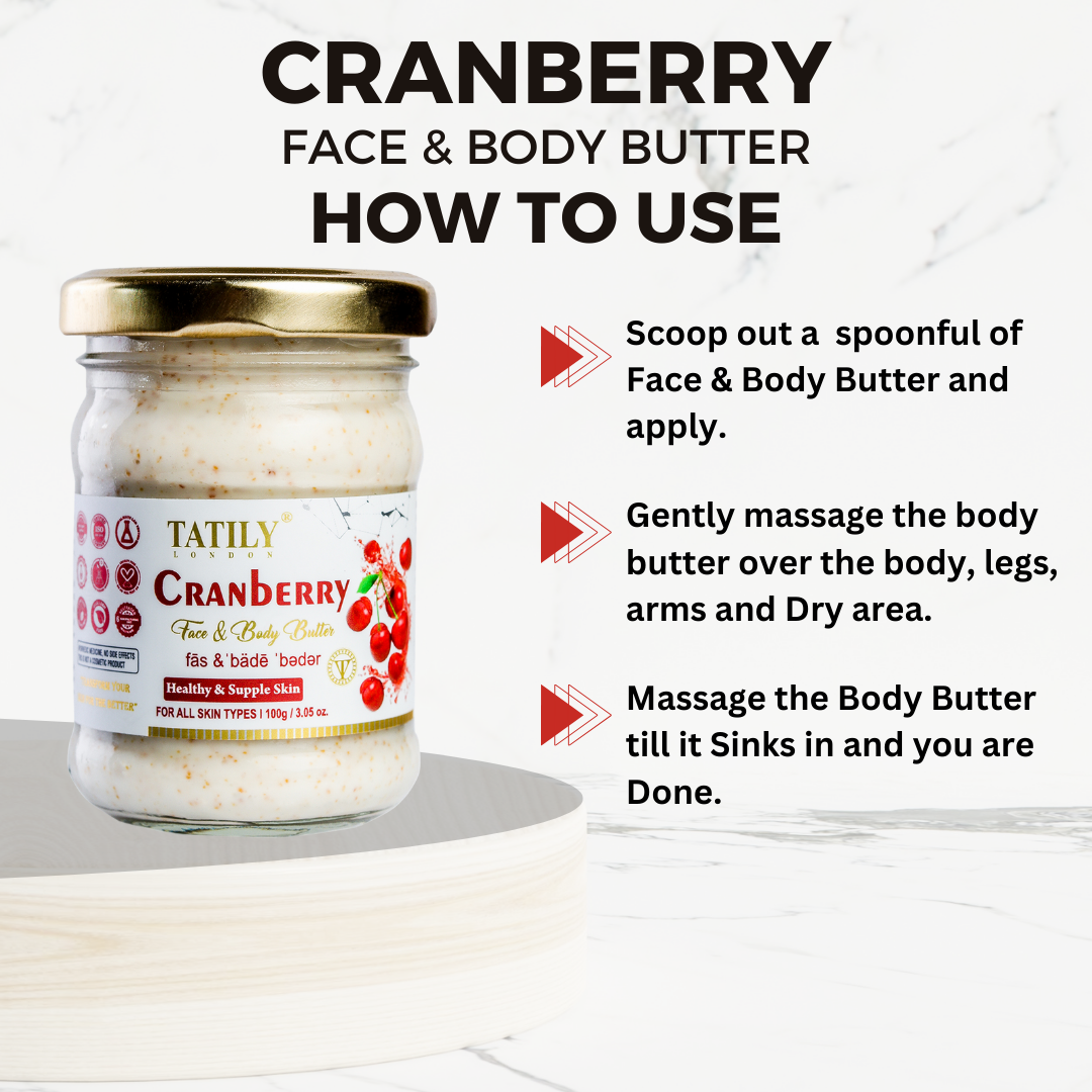 How to use Cranberry body butter